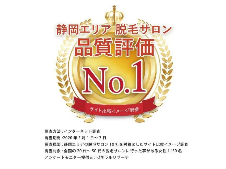品質評価No1をいただきました。のイメージ