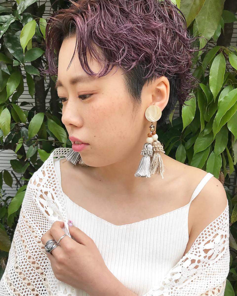 ショート × ラベンダーのイメージ