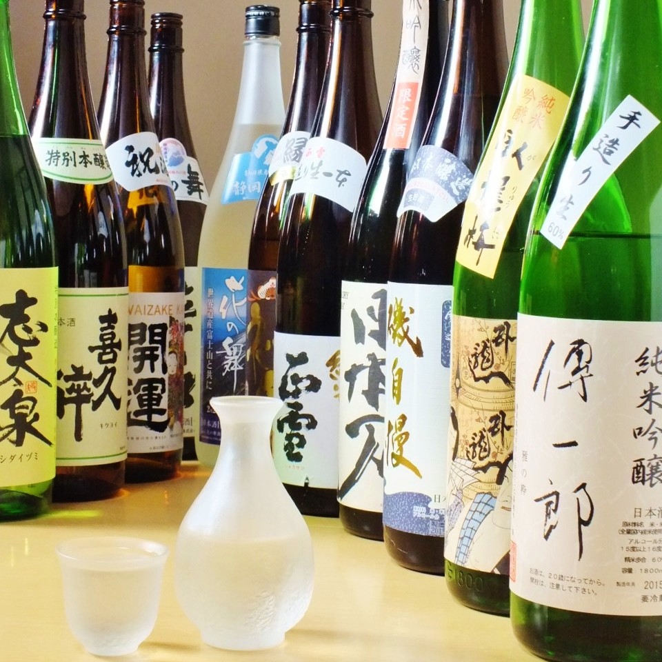 【宴会コースに+1000円で】 静岡地酒10種や果実酒など37種類がついた飲み放題にグレードアップ!のイメージ